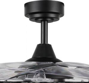 Lampadario Ventilatore da soffitto Black Aqua 36W illuminazione Led regolabile con telecomando M LEDME