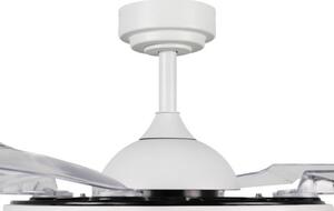 Lampadario Ventilatore da soffitto White Aqua 36W illuminazione Led regolabile con telecomando M LEDME
