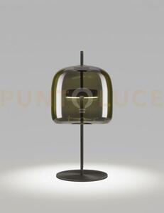 Jube lampada da tavolo p verde antico trasparente nero opaco 2 l241