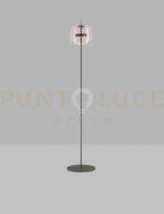 Jube lampada da terra p ametista chiara trasparente nero opaco 2 l2