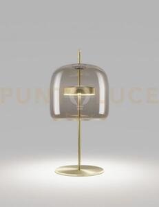 Jube lampada da tavolo p fume' trasparente oro satinato 2 l2415 1 