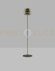 Jube lampada da terra p verde antico trasparente nero opaco 2 l2415