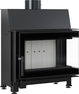 Caminetto ad aria compressa in acciaio di destra KRATKI SIMPLE 6 kW 150