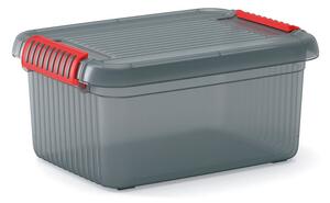 Scatola con coperchio grigia in plastica 39x29x18 cm K Latch Box – KIS