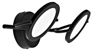 Faretto LED Diuna nero, in ferro, 2x11W IP20 INSPIRE