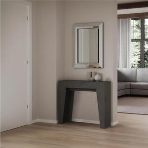 Consolle Allungabile NARROW in Legno Nobilitato Dimensioni 90x25xh 77 cm Allungabile fino a 181 Ospita 10 persone Colore Antracite
