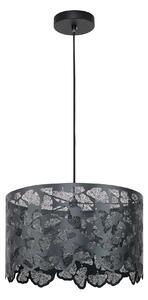 Lampadario Glamour Marotta nero in metallo, D. 38 cm, L. 120 cm, INSPIRE