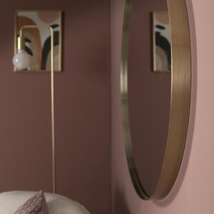 Specchio con cornice da parete tondo Glam dorato 61 x 61 cm Ø61 cmINSPIRE
