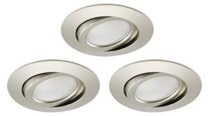 Brilo - SET 3x Luce da incasso LED da bagno dimmerabile LED/5W/230V IP23