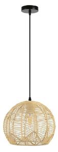 Immax 08258L - Lampadario a sospensione con filo PELO 1xE27/40W/230V diametro 30 cm rattan