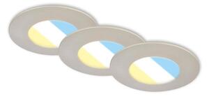 Briloner 7598032 -SET 3x Lampada LED da incasso per bagni LED/4,9W/230V IP44 cromo