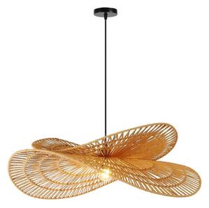 Immax 08266L - Lampadario a sospensione con filo MARIPOSA 1xE27/40W/230V diametro 80 cm iuta