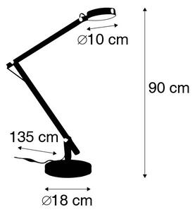 Lampada da tavolo moderna nera LED - ETIENNE