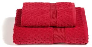 Asciugamano con Ospite in Cotone Sirena Rosso Caleffi