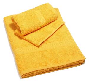 Asciugamano con Ospite in Cotone Minorca Giallo Sole Caleffi