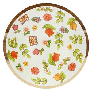 Ciotola in legno smaltato Happy Country piccola