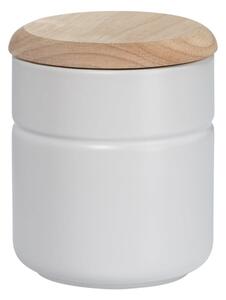 Barattolo in porcellana bianca con coperchio in legno Tinta, 600 ml - Maxwell & Williams