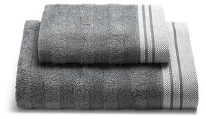 Asciugamano con Ospite in Cotone Cotton Antracite Caleffi