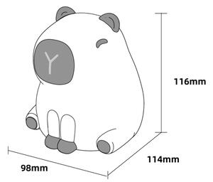 Lampada per bambini LED RGBW Dimmerabile LED/1W/5V USB 1200 mAh capybara