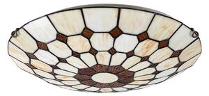 Brilagi - Plafoniera in stile Tiffany con vetri colorati DORAN 2xE27/60W/230V