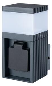 Brilagi - Lampada da esterno con presa SCHUKO PILLAR 1xG9/11W/230V IP44 antracite