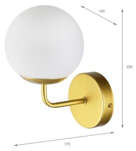 Brilagi - Lampada da parete MALIVA 1xE14/15W/230V dorata/bianca