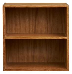 Mensola di colore naturale in rovere massiccio con ripiani multipli 18 cm Townsville – House Nordic