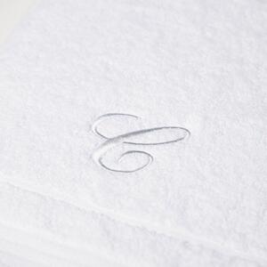 Asciugamano con Ospite in Cotone Ricamata Bianco Caleffi