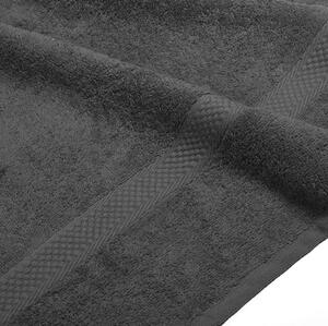 Asciugamano con Ospite in Cotone Minorca Antracite Caleffi