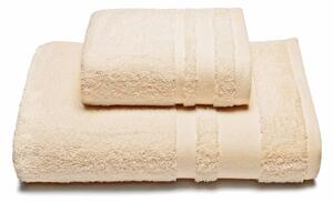 Asciugamano con Ospite in Cotone Soft Crema Caleffi