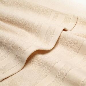 Asciugamano con Ospite in Cotone Soft Crema Caleffi