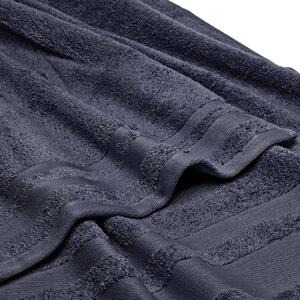 Asciugamano con Ospite in Cotone Soft Blu Notte Caleffi