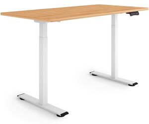 ESMART Germany ERX-122WM 140x70cm Decorazione acero Scrivania ergonomica regolabile in altezza elettricamente in modo continuo 73,5-122,5 cm 3 x memoria Promemoria attività Doppio motore Montaggio rapido