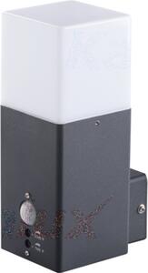 Kanlux VADRA lampada da parete per esterni E27, sensore di movimento, IP44, alluminio, grafite