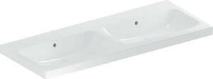 Geberit iCon Light lavabo double, 120 cm x 48 cm, sans trou pour robinetterie, avec trop-plein,501838, 501.838.00.3, 501.838.00.3