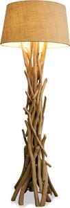 Lampada da terra 155cm legno lampada in legno unica lampada naturale driftwood