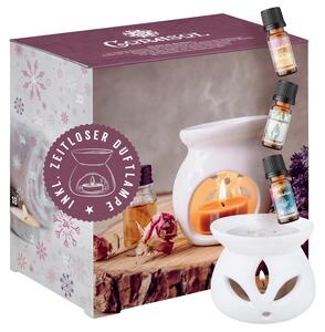 Calendario dell'Avvento con oli profumati premium Corasol con 24 oli essenziali e lampada profumata senza tempo (240 ml)