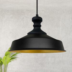 Lampada a sospensione Asletl Nero-Knob Lampada da cucina a sospensione 40 cm - Nero