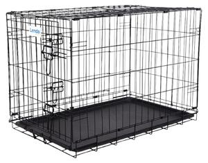 Box per cani pieghevole in acciaio per cani di taglia media