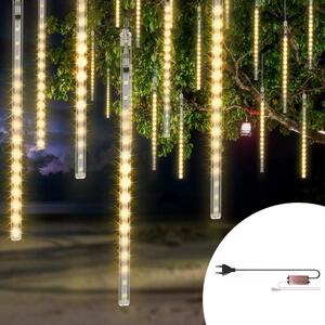 Pioggia di meteore luminose da 288 Led Bianco Caldo Wisdom