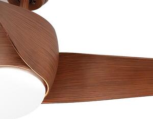 Lampadario Ventilatore da soffitto Fanton marrone 18W illuminazione Led regolabile con telecomando M LEDME
