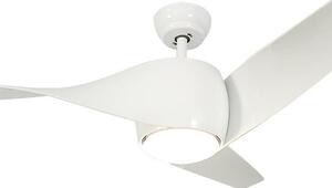Lampadario Ventilatore da soffitto Fanton bianco 18W illuminazione Led regolabile con telecomando M LEDME