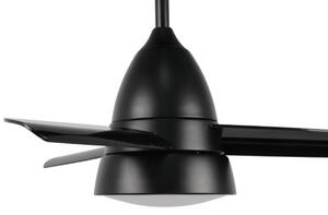 Lampadario Ventilatore da soffitto Black Silence 24W illuminazione Led regolabile con telecomando M LEDME