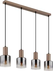 GLOBO Lighting Lampada a sospensione WALTON LWH 78x12x150 cm marrone Lampada a sospensione