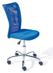 Sedia da scrivania per bambini Bonnie, regolabile in altezza, rivestita in tessuto a rete, colore blu