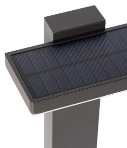 Paletto da esterno grigio scuro 80 cm con LED e anabbaglianti a energia solare - Sunnie