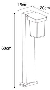 Lampada da esterno moderna da terra nera 60 cm IP54 - Chimay