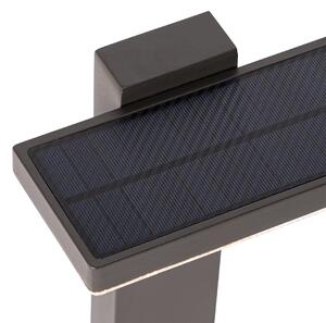Paletto da esterno grigio scuro 50 cm con LED e solare - Sunnie