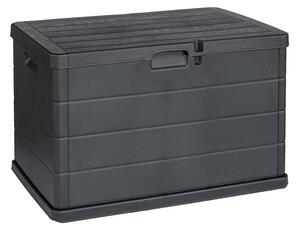Scatola portaoggetti Kreher da 170 litri (aspetto legno) color antracite