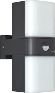 Oktaplex Luce da esterno a LED con rilevatore di movimento IP65 2 corpi luminosi ruotabili antracite